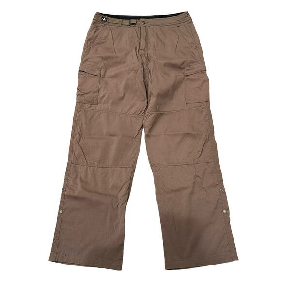 Prana Women's Roll Up Hem Cargo Hiking Pants Mud Size L - Picture 1 of 11